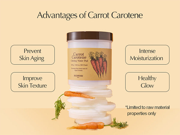 SKINFOOD - CARROT CAROTENE CALMING WATER PAD - 60 PADS