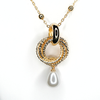 GOLD PEARL PENDANT NECKLACE