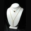 DOUBLE LAYERED GOLD PENDANT NECKLACE