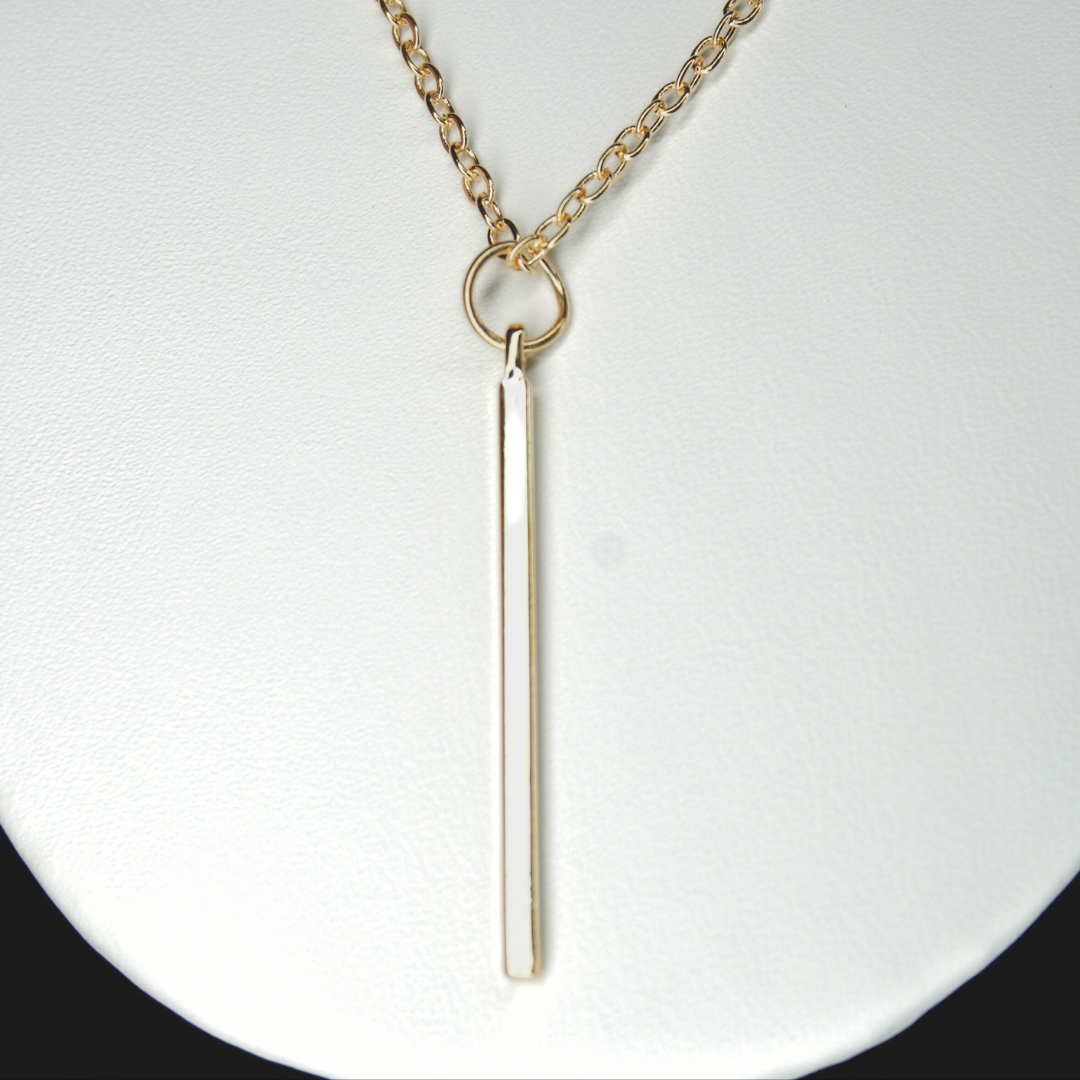 DOUBLE LAYERED GOLD PENDANT NECKLACE