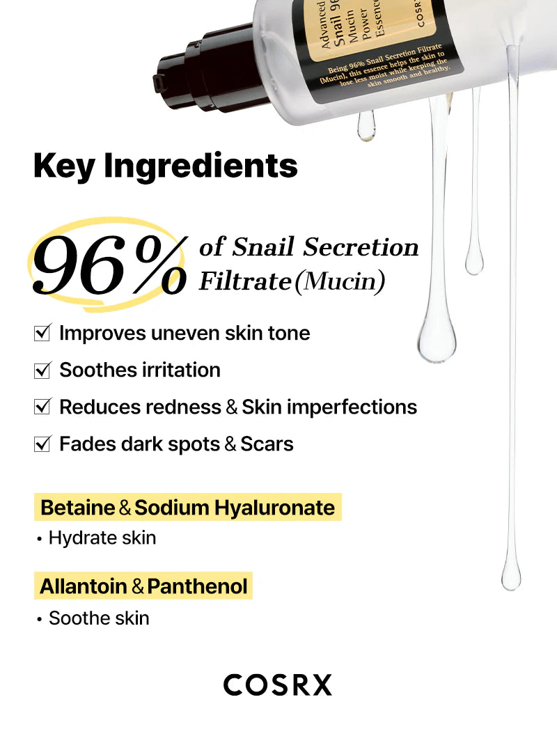 COSRX - 어드밴스드 스네일 96 뮤신 파워 에센스