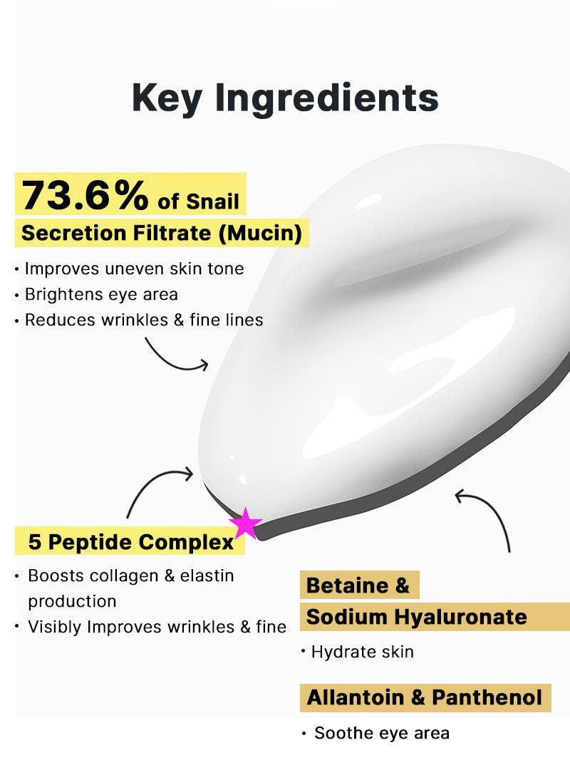 COSRX - CREMA PARA OJOS CON PÉPTIDO DE CARACOL AVANZADA 